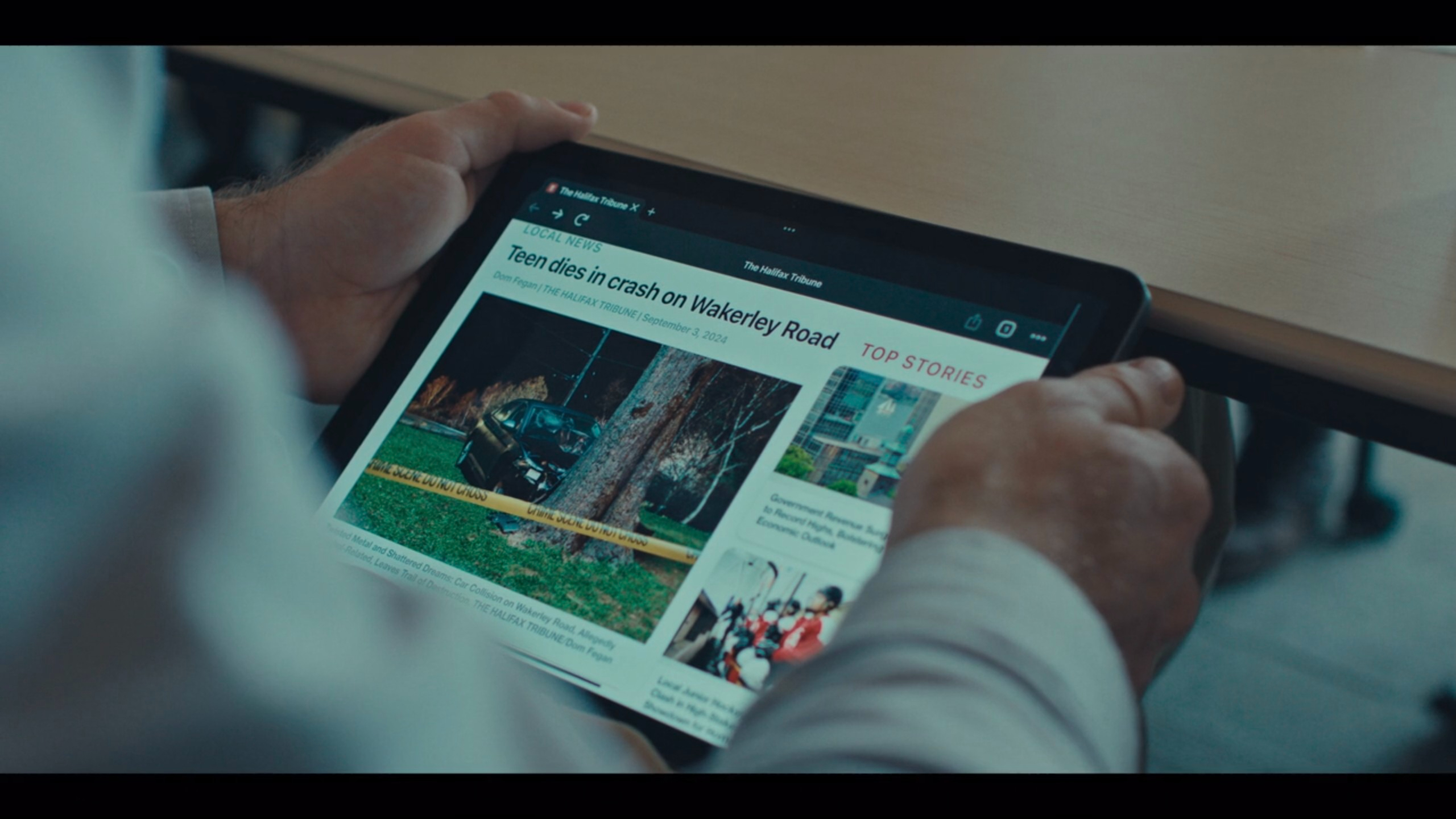 News on iPad Screen