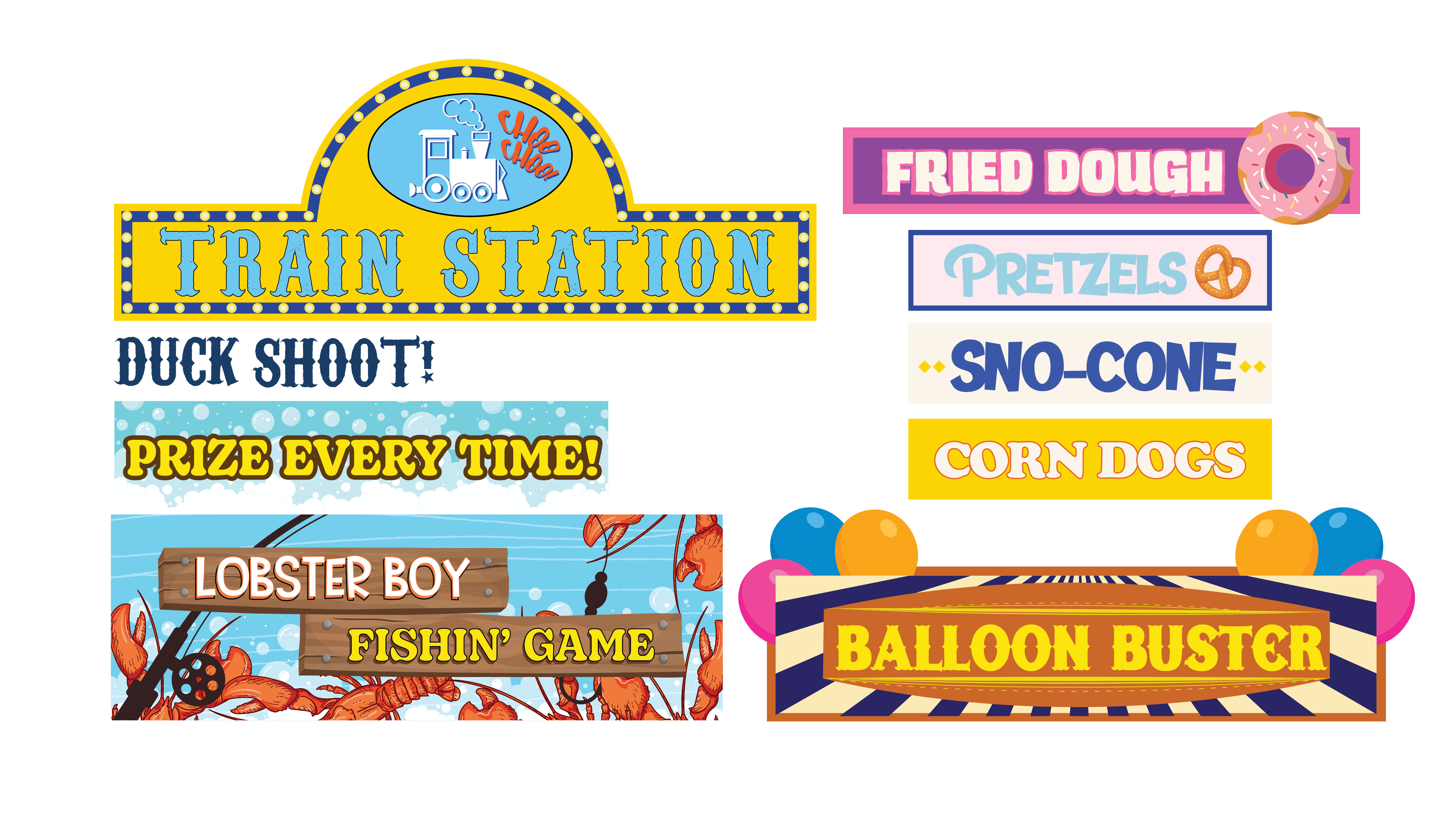 Waterfront Carnival Signage